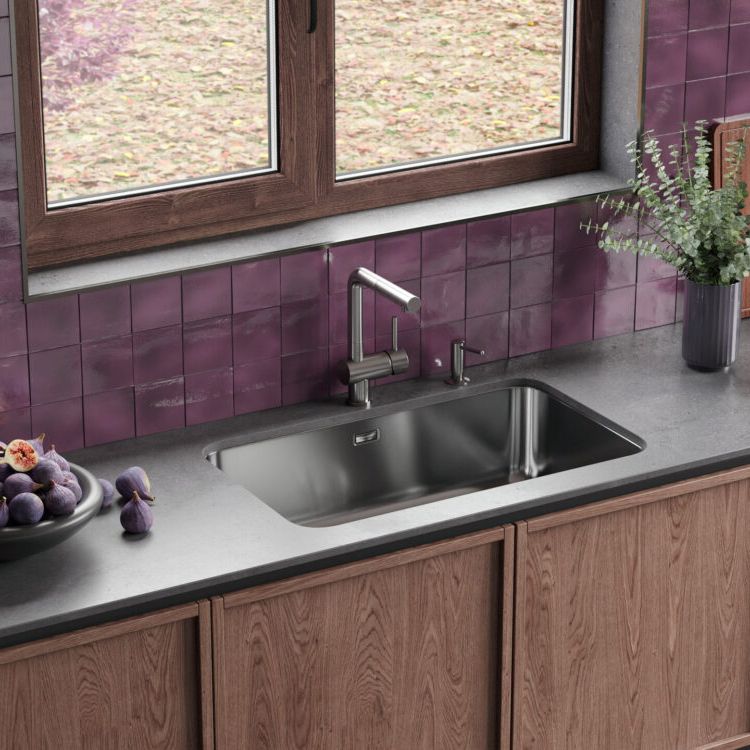  Chậu rửa chén bát stainless steel 1 hố OMI76 