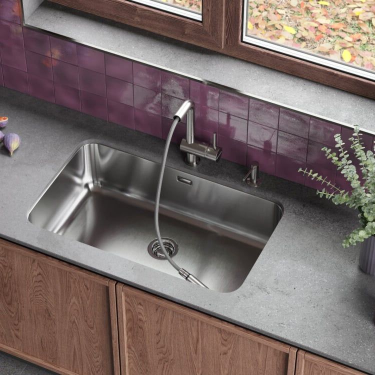  Chậu rửa chén bát stainless steel 1 hố OMI76 