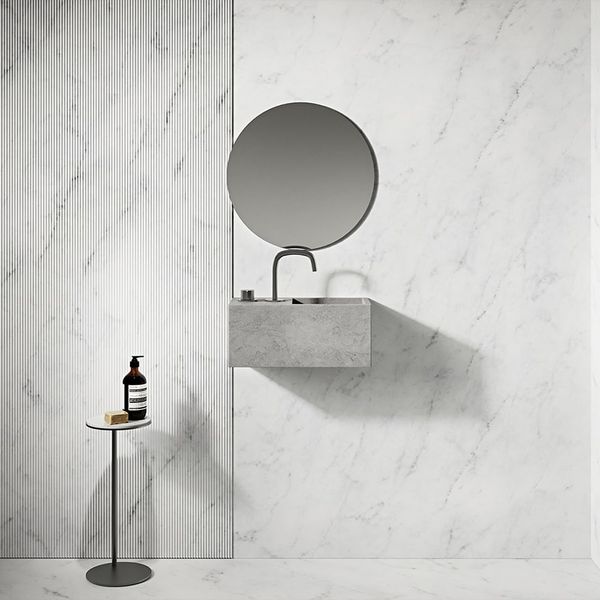  Chậu rửa mặt treo tường bằng đá marble tự nhiên - PB MICRO 46 