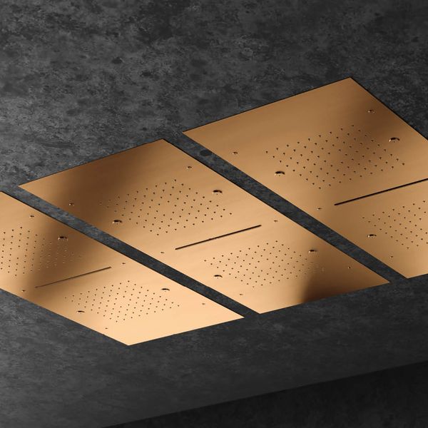  Bát sen âm trần chữ nhật 950x400 mm 03 chức năng phong cách spa Radomonte Wellness stainless steel - PIA17 