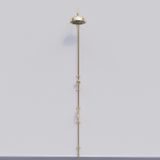  Sen cây gắn tường ngoài trời chỉ có nước lạnh bằng đồng thau (brass) - Proara 