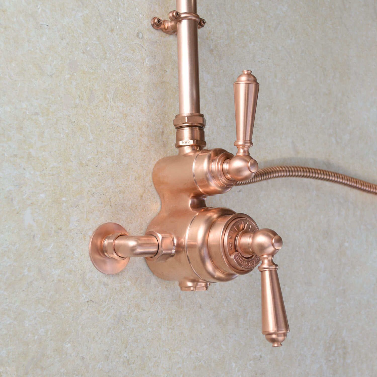  Van điều chỉnh nhiệt độ 2 đầu ra cho sen ngoài trời bằng đồng - Procopper 