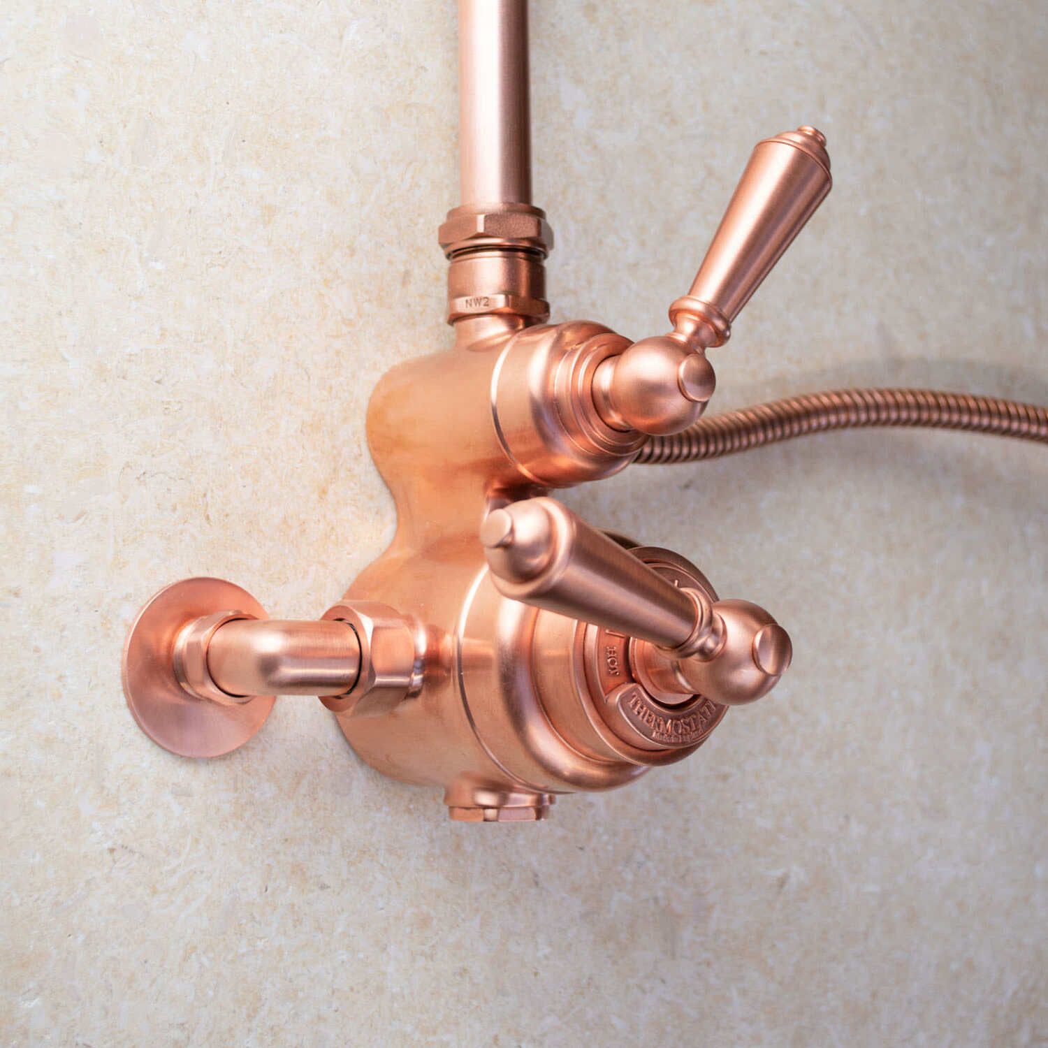  Van điều chỉnh nhiệt độ 2 đầu ra cho sen ngoài trời bằng đồng - Procopper 