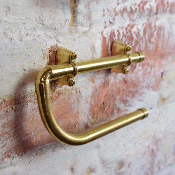  Móc treo giấy vệ sinh không nắp chụp bằng đồng - Proholder Brass 