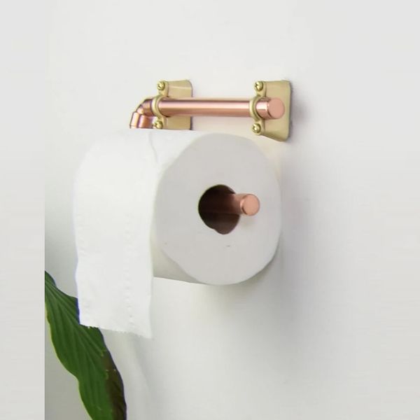  Móc treo giấy vệ sinh không nắp chụp bằng đồng - Proholder Rounded 