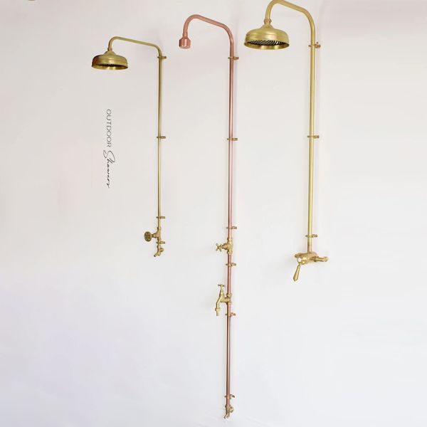  Sen cây gắn tường ngoài trời chỉ có nước lạnh bằng đồng (copper) - Proiri 