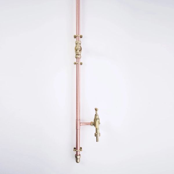  Sen cây gắn tường ngoài trời chỉ có nước lạnh bằng đồng (copper) - Proros 