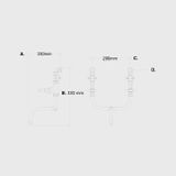  Vòi chậu lavabo gắn tường bằng đồng - Protapces 