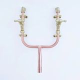  Vòi chậu lavabo gắn tường bằng đồng - Protapces 