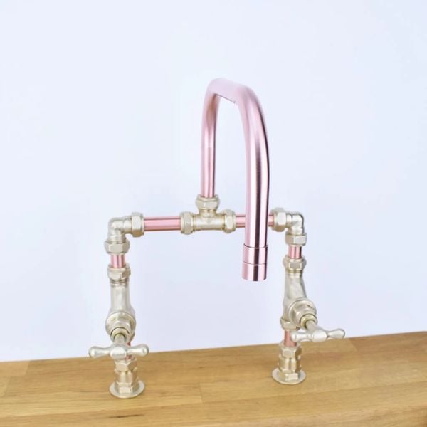  Vòi chậu lavabo 2 lỗ bằng đồng - Protapcon 