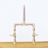  Vòi chậu lavabo 2 lỗ bằng đồng - Protapcon 