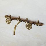  Vòi chậu lavabo gắn tường bằng đồng - Protapdus 