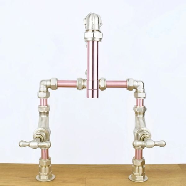  Vòi chậu lavabo 2 lỗ bằng đồng - Protapeko 