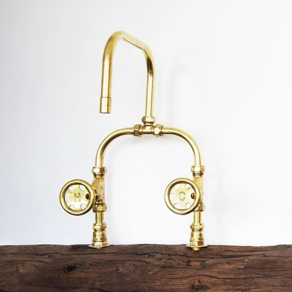  Vòi chậu lavabo 2 lỗ bằng đồng - Protapine 