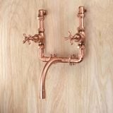  Vòi chậu lavabo gắn tường bằng đồng - Protapity 