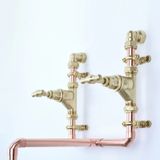 Vòi chậu lavabo gắn tường bằng đồng - Protapmen 