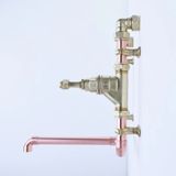  Vòi chậu lavabo gắn tường bằng đồng - Protaport 