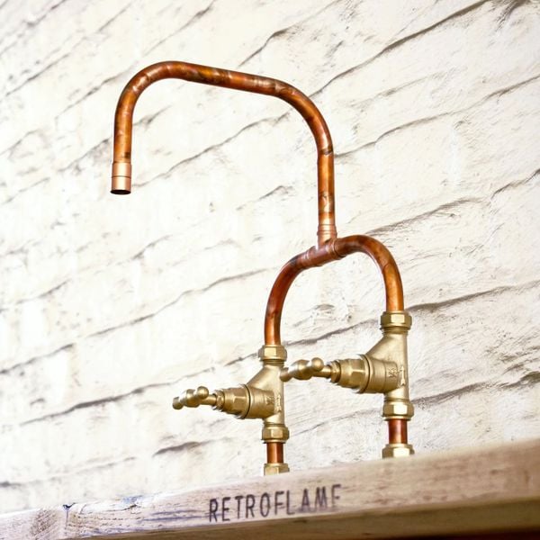  Vòi chậu lavabo 2 lỗ bằng đồng - Protapseimar 