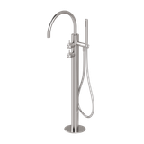  Vòi bồn tắm gắn sàn thân to ø60mm có vòi sen cầm tay bằng stainless steel Toki - PVN99 