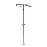  Sen cây ngoài trời bốn tay sen bát sen ∅200mm bằng stainless steel 316L - QuadrupleH-MS 