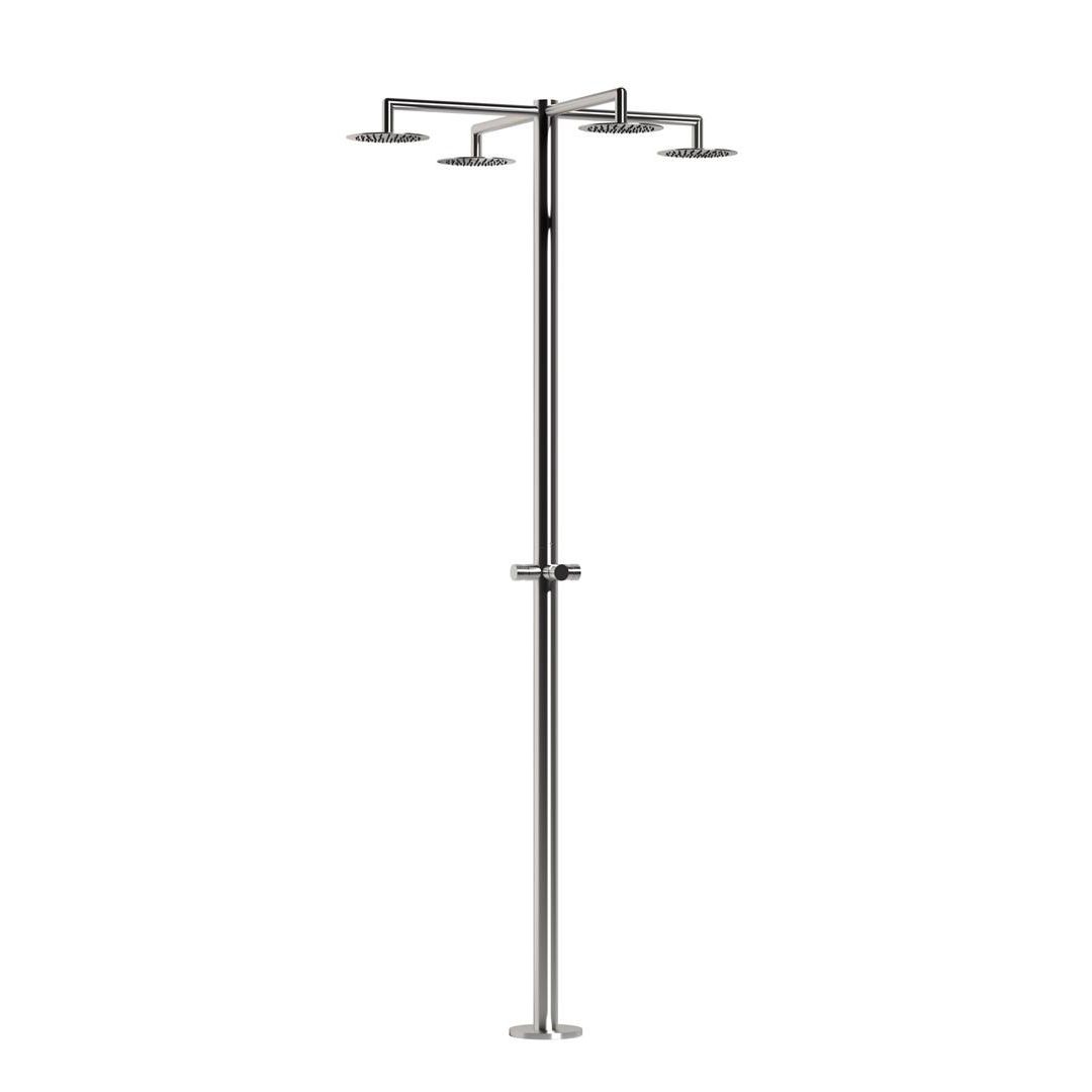  Sen cây ngoài trời bốn tay sen bát sen ∅200mm bằng stainless steel 316L - QuadrupleH-MS 