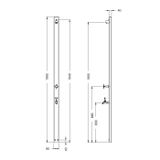  Sen cây ngoài trời gắn tường chỉ nước lạnh ss316 marine grade stainless steel - Raau Cold 