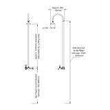  Sen cây ngoài trời gắn tường chỉ nước lạnh ss316 marine grade stainless steel - Rabri Cold 