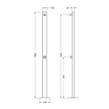 Sen cây ngoài trời tự tắt nước ss316 marine grade stainless steel - Ralim 
