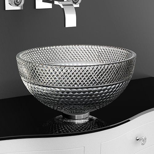  Chậu Lavabo Pha Lê Ramada Lux Silver 