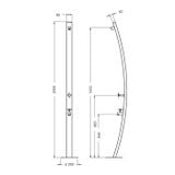  Sen cây ngoài trời chỉ nước lạnh ss316 marine grade stainless steel - Ranoo Cold 