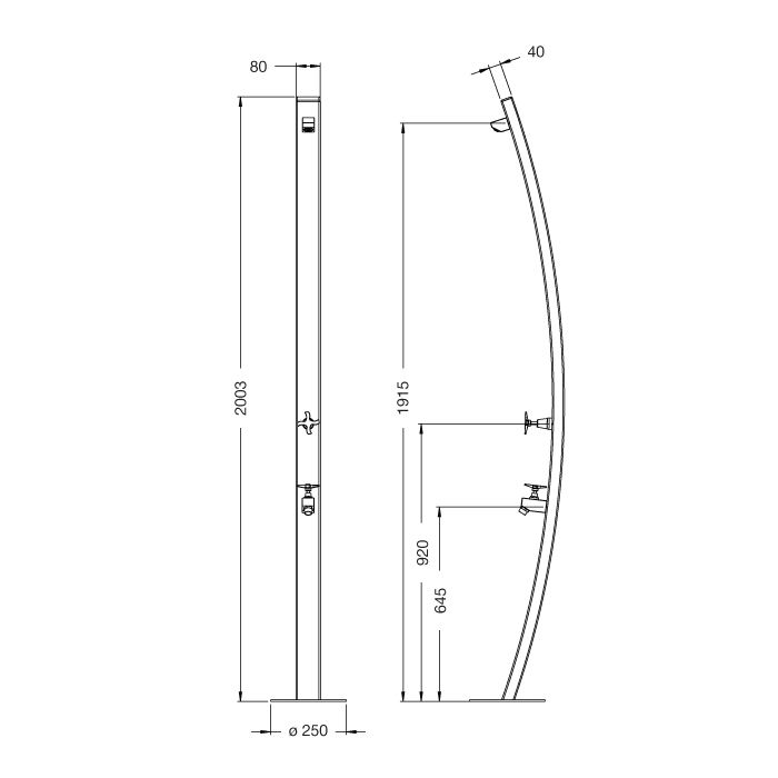  Sen cây ngoài trời chỉ nước lạnh ss316 marine grade stainless steel - Ranoo Cold 
