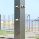  Sen cây ngoài trời 4 tay sen tự tắt nước ss316 marine grade stainless steel - Raquad 