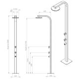  Sen cây ngoài trời ss316 marine grade stainless steel - Rares 