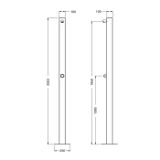  Sen cây ngoài trời tự tắt nước ss316 marine grade stainless steel - Rasol 