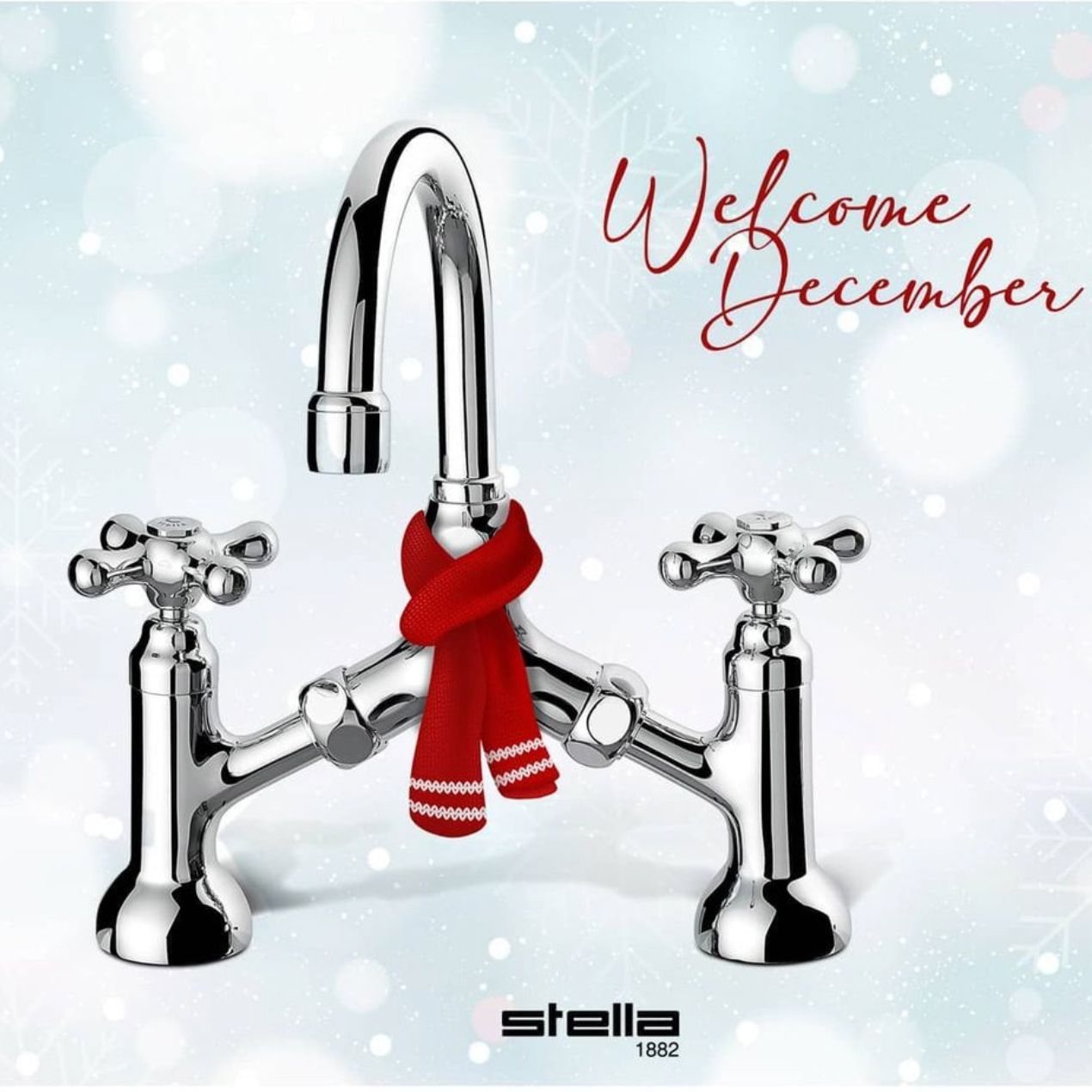  Vòi chậu lavabo cổ điển 2 lỗ bằng đồng Roma - 3215 