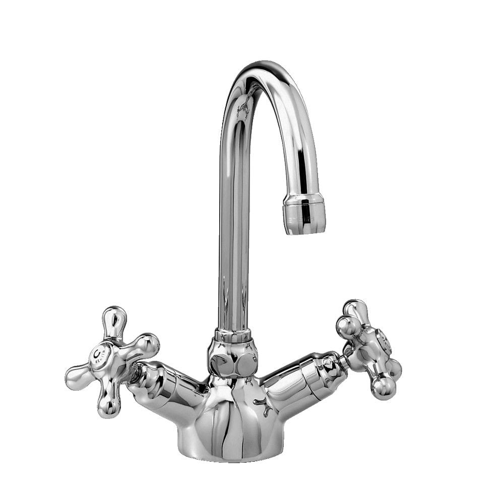  Vòi chậu lavabo cổ điển bằng đồng Roma - 3216 