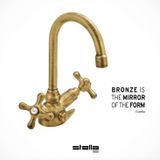  Vòi chậu lavabo cổ điển bằng đồng Roma - 3217 