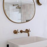  Vòi chậu lavabo gắn tường dài 200mm cổ điển bằng đồng Roma - 3861 