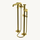  Vòi bồn tắm gắn sàn có sen cầm tay bằng đồng RWXT60 