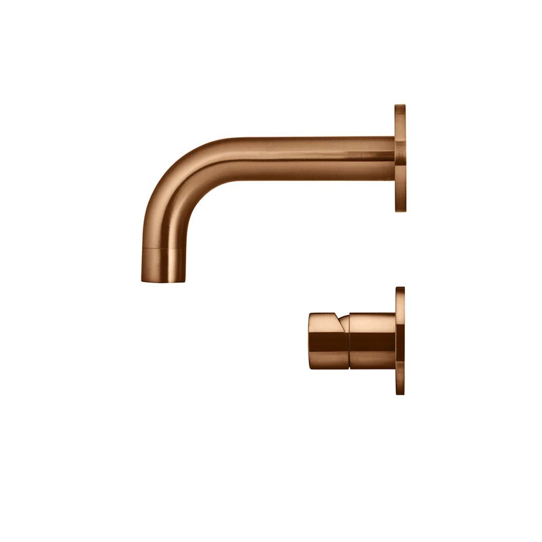  Vòi chậu lavabo dài 130mm gắn tường bằng đồng MBronze - S05130-W03PNFIN-BZ 