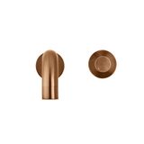  Vòi chậu lavabo dài 130mm gắn tường bằng đồng MBronze - S05130-W03PNFIN-BZ 
