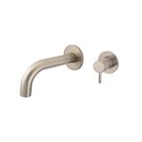  Vòi chậu lavabo dài 130mm gắn tường bằng đồng MChampagne - S05130-W03SFIN-CH 