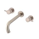  Vòi chậu lavabo dài 200mm gắn tường bằng đồng MChampagne - S05200-W06-CH 