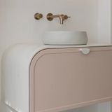  Vòi chậu lavabo dài 200mm gắn tường bằng đồng MChampagne - S05200-W06-CH 