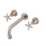  Vòi chậu lavabo dài 200mm gắn tường bằng đồng MChampagne - S05200-W08JL-CH 