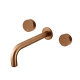  Vòi chậu lavabo dài 200mm gắn tường bằng đồng MBronze - S05200-W11-BZ 