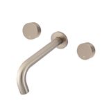  Vòi chậu lavabo dài 200mm gắn tường bằng đồng MChampagne - S05200-W11-CH 