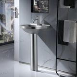  Chậu lavabo chân dài SS304 - S1210 
