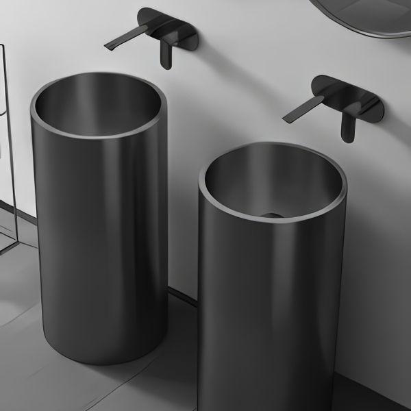  Chậu lavabo chân dài SS304 - S1701 