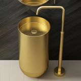  Chậu lavabo chân dài SS304 - S170202 